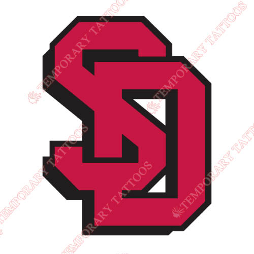 South Dakota Coyotes Customize Temporary Tattoos Stickers NO.6207